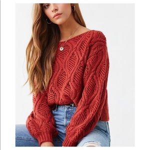 Cable knit sweater